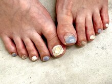 ネイルサロン ドゥ(Nail Salon Doux)/【ほり】フット夏ネイル