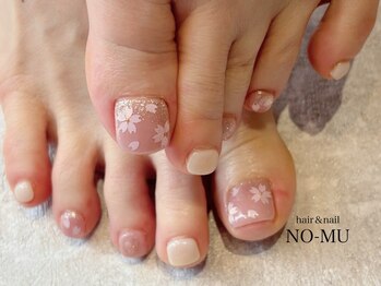 ノーム ネイル(NO-MU)/桜フットネイル