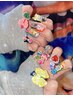 6月【KURUMI】限定☆Y2/個性派/ギャル/ゴテゴテロングネイル☆オフ無料