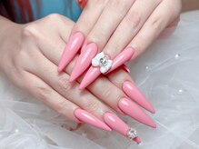 ベル ネイル アート スタジオ(BEL NAIL ART STUDIO)の雰囲気（当店人気メニュー♪長さ出しパーツ2個付き♪）