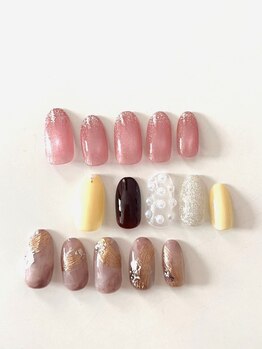 ネイルサロン 亀有の写真/シンプルやオフィスネイルにも♪最旬デザインを毎月追加！オールハンドケアでお爪にも優しい◎