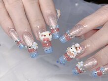 ネイルズバー 新宿店(Nails Bar)/ 3Dキャットゆめかわネイル