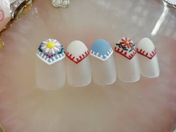 ネイルサロンカリプソ(Nail Salon Calypso 2)/すりガラスネイル☆