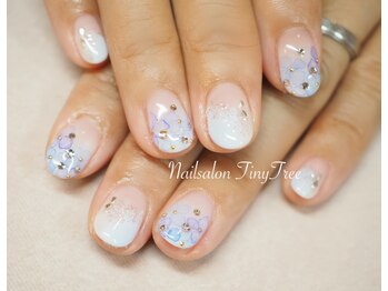 タイニーツリー(Tiny Tree)/紫陽花ネイル