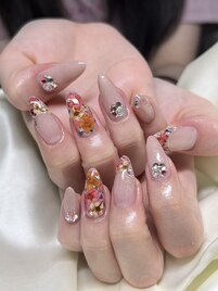 ドライフラワーネイル☆