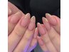 【nail salon Pili 指名限定】ラメフレンチ　¥6,500→¥6,000
