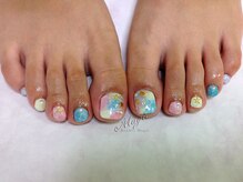 ネイルサロン ビューティーマジック 川口店/フットたらしこみパステルネイル