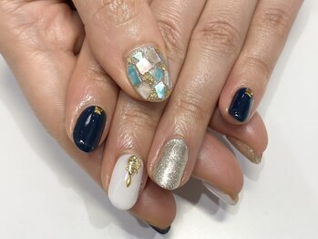 クォーターリゾートネイル(QUARTER RESORT nail)/シェルネイル☆