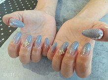 朱花 プルバイシュカ(fle by 朱花)/グラデーションネイル