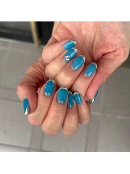 トータルサロン 白べぇーっ プラス/キラキラガラスフレンチ♪