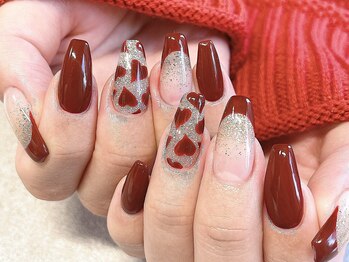 ネイルフロンティア 吉祥寺(NAIL FRONTIER)/Eハートバレンタイン11980円