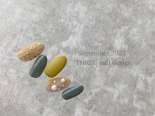 スリー(THREE)/September 2023/nail design