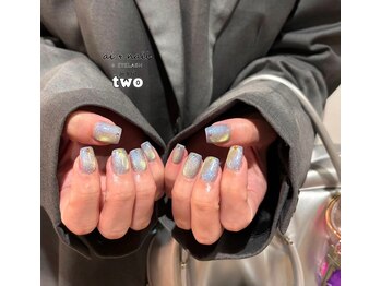 アイネイルトゥー 小倉(ai nail two)/マグネットネイル＋追加ストーン