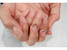 ネイルパキラ(nail pachira)/バーチャルフレンチ×ミラー