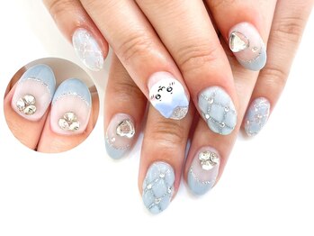 ネイルコレクション ピンク(Nail Collection Pink)/ジェル放題＋3Dキャラ☆ハチワレ