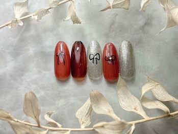 ブリスフルハピネス(Blissful happiness)/定額ネイル(simple)秋冬ver.