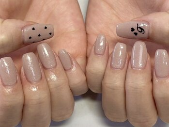 マハロネイルサロン 川崎店(mahalo)/ワンカラー2色パーツ2本コース