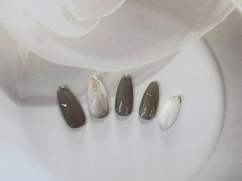 ルー(Luu.)/ニュアンス/シンプル/大人ネイル