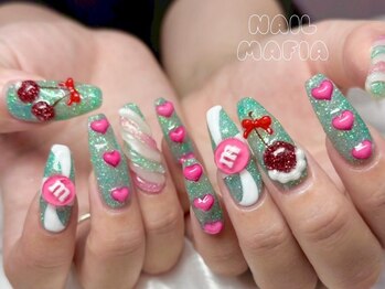 ネイルマフィア 新宿(NAIL MAFIA)/スカルプ/さくらんぼ/ハート