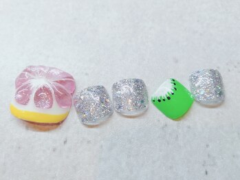 WRネイルズ(WR Nails)/【FOOT】持ち込みアート120分