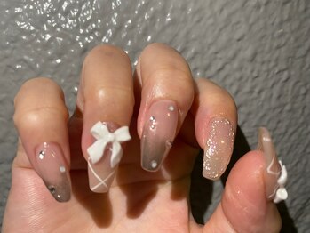 リボンnail