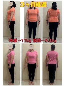 マナ(mana)/ダイエット３ヵ月経過中のお客様