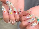 カラフルビジューネイル★