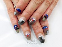 ネイルサロン ビューティーマジック 川口店/ 透け感ブロックネイル