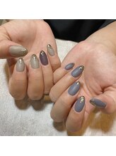 ビジュー ルミエール(Bijou Lumiere)/アシンメトリーネイル