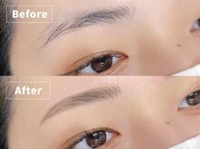 【眉毛スタイリング】Before→After★眉毛アイブロウを綺麗に整え,垢抜け顔に◎[眉毛アイブロウ/マツパ]