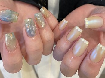 アイネイルズ 天神今泉店(I-nails)/【misa.s】アシメニュアンス