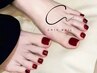 FOOTワンカラーorラメ  見せたくなる足元へ♪ケア込み　￥5580円