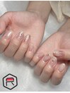 キラキラニュアンスネイル