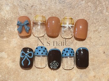 エヌズネイル 三鷹駅前北口店(n’s nail)/秋フレンチdesign 定額9600