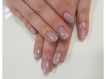 ワンカラージェルネイルショップ イオン新潟東店/ピンクベージュ