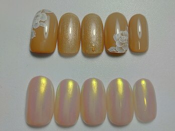 ナビネイル(Nabi nail)/フラワーネイル、ミラーネイル