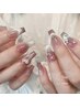 【Hand】チップスカルプ※マグネットフレンチ+つけ放題 ¥11980