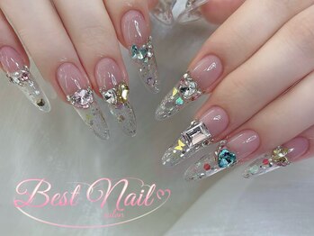 ベストネイル 池袋東口店(Best Nail)/長さだし埋め尽くしデザイン