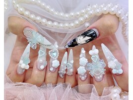パーツゴテゴテ 痛ネイル