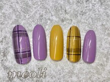 ミオリィ(meoli)/ワンカラー＋チェックアート