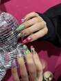 ネイルサロン クレオ(Cleo)&nbsp;ギラギラ派手なネイルもだいすきです☆