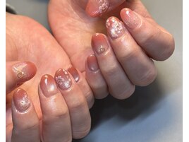 定額Aコース、手描き桜デザイン