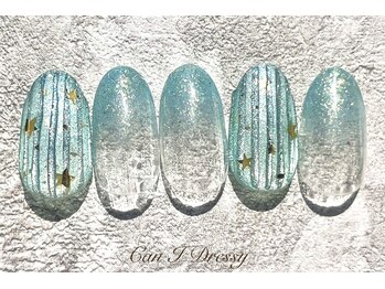キャンアイ ドレッシー 横須賀中央店(Can i Dressy)/キラキラお空ネイル￥8000