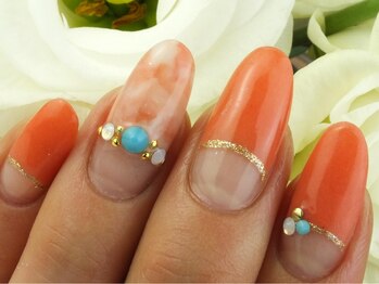 アルーア(Allure)/☆マーブル×ターコイズ