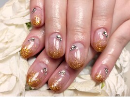 華やかなラメグラデーション