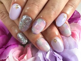 大人カラータイダイネイル♪