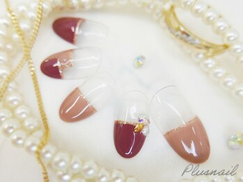 プラスネイル 銀座中央通り店(PLUS NAIL)/【825】定額7,139円フレンチ