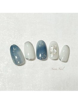 ナナネイル(Nana.Nail)/ブルーグラデーションネイル