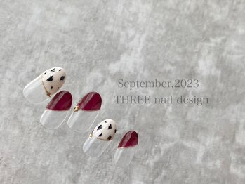 スリー(THREE)/September 2023/nail design