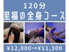 【新規】ドライヘッドスパ＜至福の極眠コース＞120分　¥11300 炭酸フォーム付